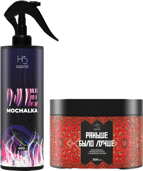Изображение товара Набор косметики для волос Hair Sekta Маска липидная+спрей многофукциональный (300мл+400мл)