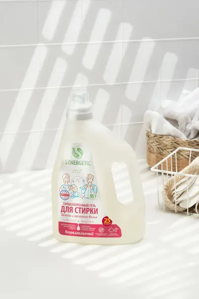 Изображение товара Гель для стирки Synergetic Ultra White отбеливающий (1.5л)