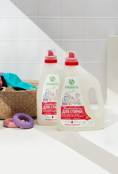 Изображение товара Гель для стирки Synergetic Active Fresh биоразлагаемый (1.5л)