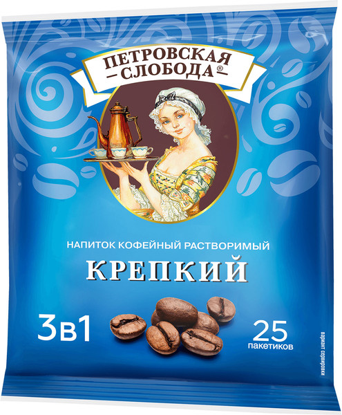 Изображение товара Кофейный напиток Петровская Слобода Крепкий (25x20г)