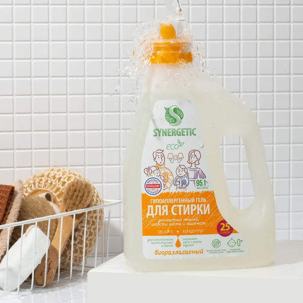 Изображение товара Гель для стирки Synergetic Delicate биоразлагаемый (1.5л)
