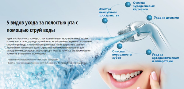 Изображение товара Ирригатор Panasonic Со средством для очистки EW1511W520/ FAZ001/1