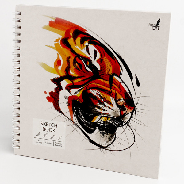 Изображение товара Скетчбук Paper Art Kids Tiger / ТСМ405089