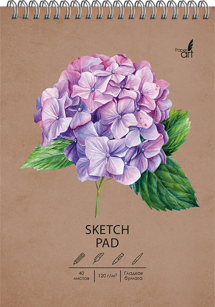 Изображение товара Скетчбук Paper Art Kids Гортензия / СПСЛ540172