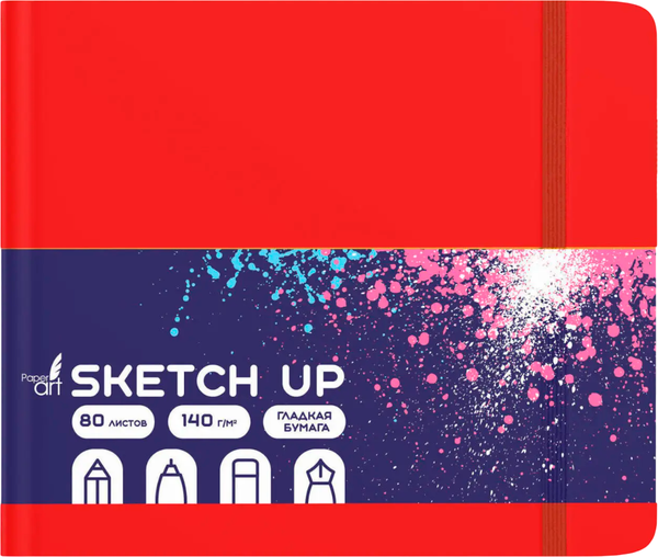 Изображение товара Скетчбук Paper Art Kids Sketch Up / СК5805251 (красный)