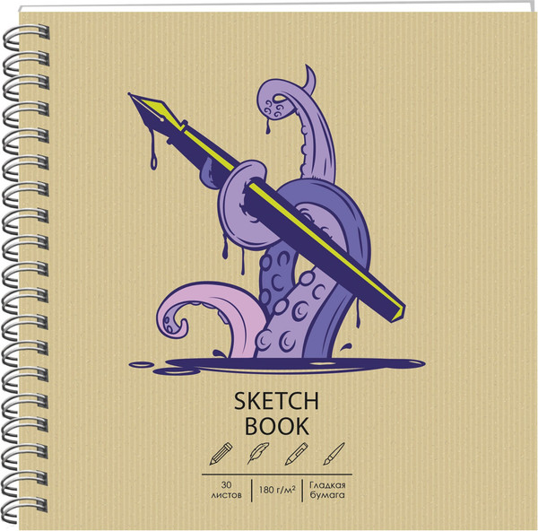 Изображение товара Скетчбук Paper Art Kids Draft and Craft. Drawctopus / ТСК305310