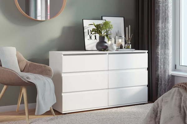 Изображение товара Комод Stolline Somero 6 ящиков / 467.06 (белый)