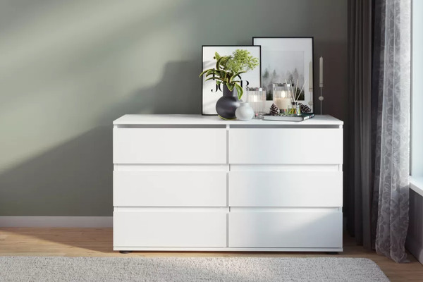 Изображение товара Комод Stolline Somero 6 ящиков / 467.06 (белый)