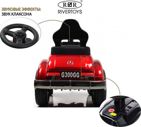 Изображение товара Каталка детская RiverToys Mercedes-AMG 300S / G300GG (красный глянец)