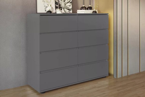 Изображение товара Комод Stolline Somero 8 ящиков 467.04 (серый)