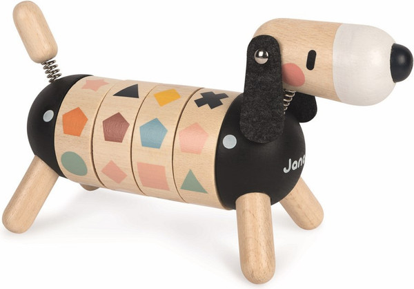 Изображение товара Развивающая игрушка Janod Собачка. Учу цвета и формы J04421