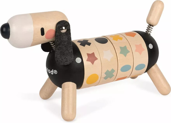 Изображение товара Развивающая игрушка Janod Собачка. Учу цвета и формы J04421