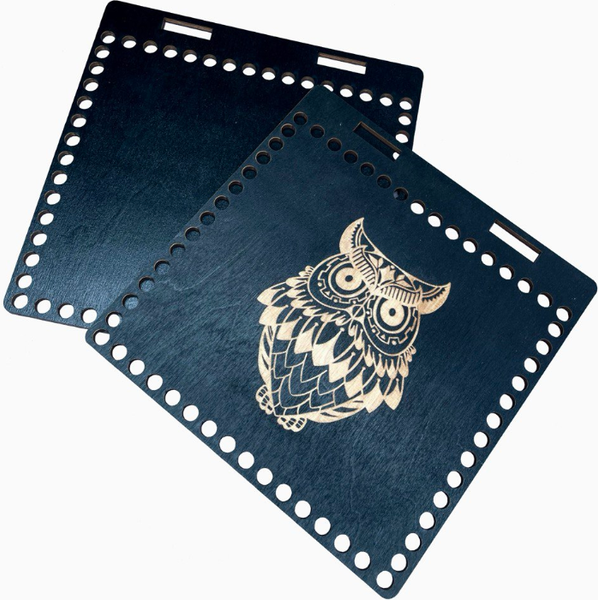 Изображение товара Набор заготовок для творчества ОМурМебель Сова Основы для вязания (черный)