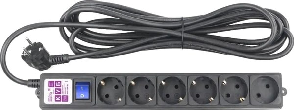 Изображение товара Сетевой фильтр Power Cube SPG6-B2 5м 6 розеток (черный)