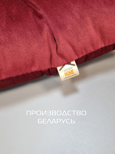 Изображение товара Комплект подушек на стул MATEX Velours / 49-548 (бордовый, 2шт)