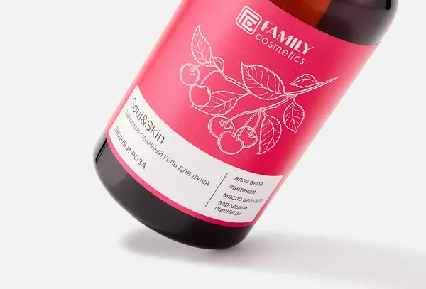 Изображение товара Гель для душа Family Cosmetics Вишня и Роза (470мл)