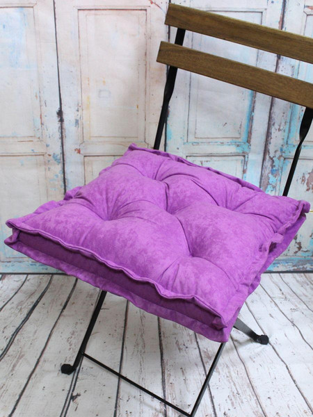 Изображение товара Подушка на стул MATEX Velours 2D / 51-121 (светло-фиолетовый)