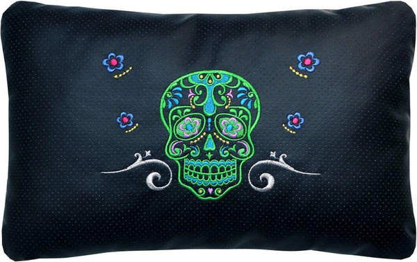 Изображение товара Подушка для автомобиля MATEX Черепа / 27-690 (зеленый)