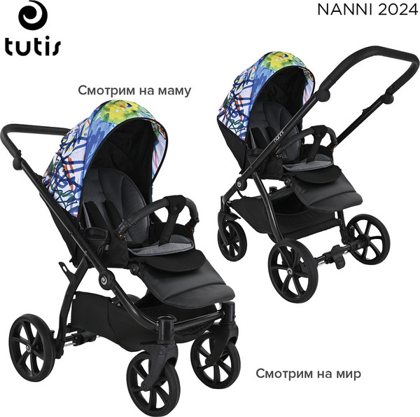 Изображение товара Детская универсальная коляска Tutis Nanni 2 в 1 / 1532118 (White Painting)