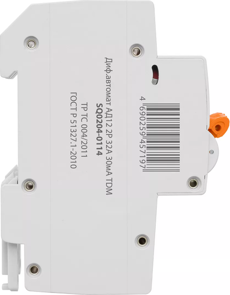 Изображение товара Дифференциальный автомат TDM АД12 2P C32 30мА 4.5кА тип АС 3 мод / SQ0204-0114