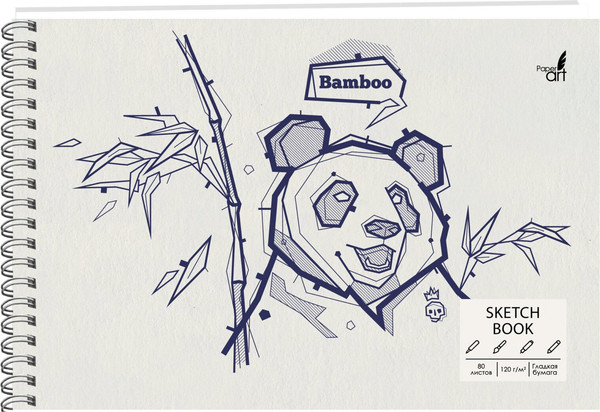 Изображение товара Скетчбук Paper Art Kids Sketchbook. Panda book / ТС5804837