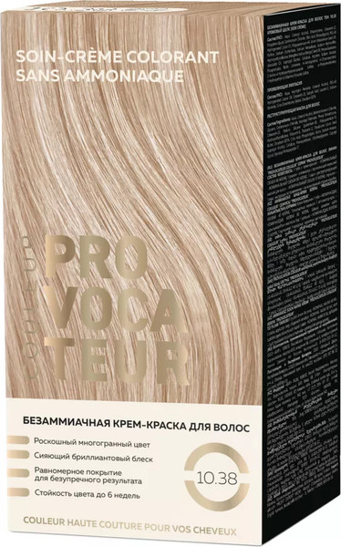 Изображение товара Крем-краска для волос Provocateur Couleur тон 10.38 кремовый шелк