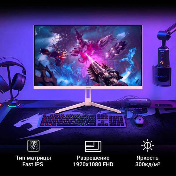 Изображение товара Монитор Digma Overdrive 24P410F / DM24SG03 (розовый)