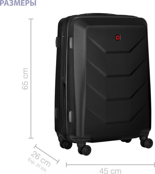 Изображение товара Чемодан на колесах Wenger Prymo 612537 (черный)