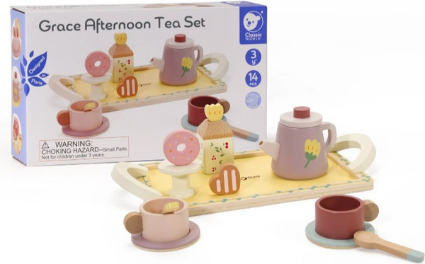 Изображение товара Набор игрушечной посуды Classic World Изящное чаепитие CW50577