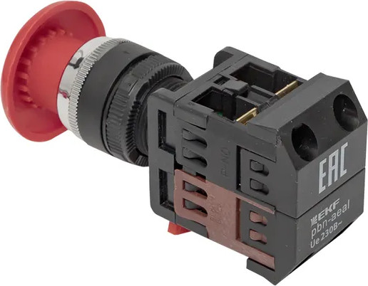 Изображение товара Кнопка для пульта EKF Грибок AEA-22 NO+NC / pbn-aea-r (красный)