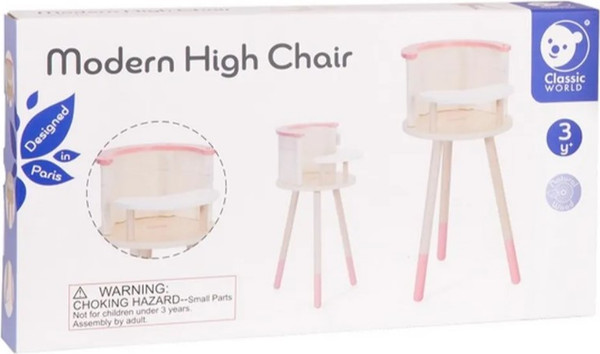 Изображение товара Аксессуар для куклы Classic World Стульчик для кормления кукол CW50548