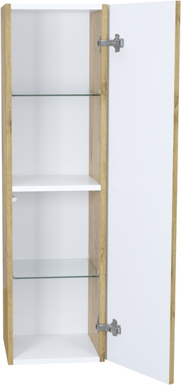 Изображение товара Шкаф-полупенал для ванной IDDIS BIL30V0i97 (подвесной, дуб светлый)
