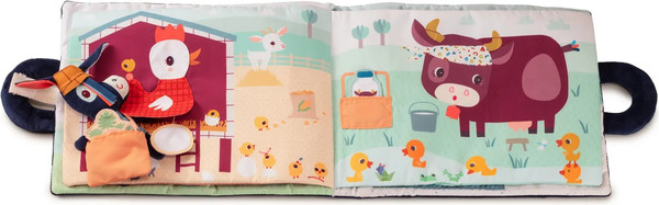 Изображение товара Развивающий игровой набор Lilliputiens Книжка мягкая Ослик Игнас на ферме 83415