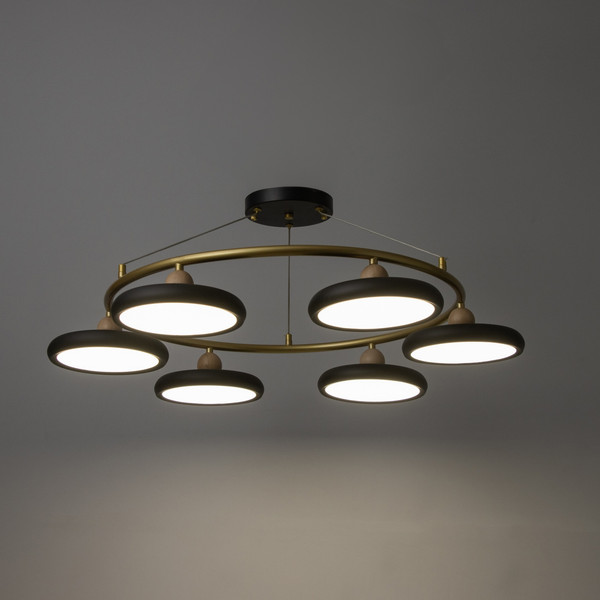 Изображение товара Люстра BayerLux Моника 10059031 (черный/золото)