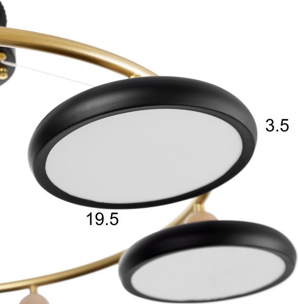 Изображение товара Люстра BayerLux Моника 10059031 (черный/золото)