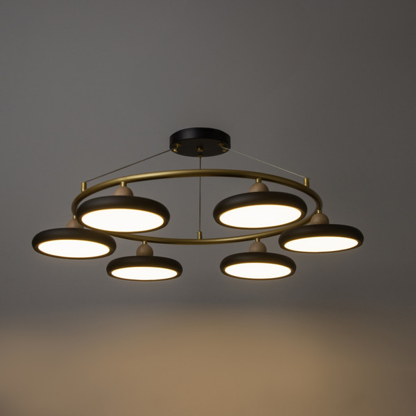 Изображение товара Люстра BayerLux Моника 10059031 (черный/золото)