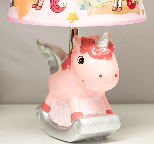 Изображение товара Прикроватная лампа Risalux Единорог 3923380 (розовый)