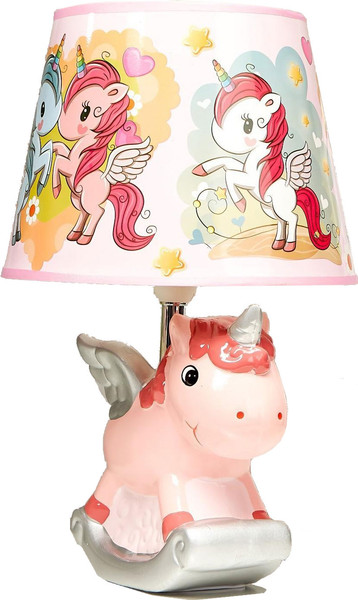 Изображение товара Прикроватная лампа Risalux Единорог 3923380 (розовый)