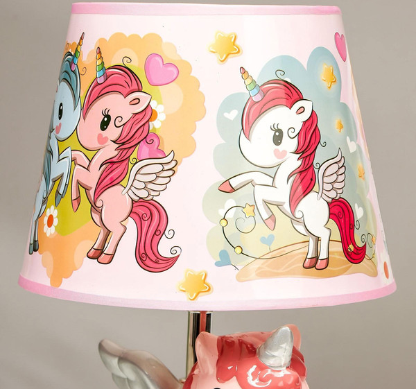 Изображение товара Прикроватная лампа Risalux Единорог 3923380 (розовый)