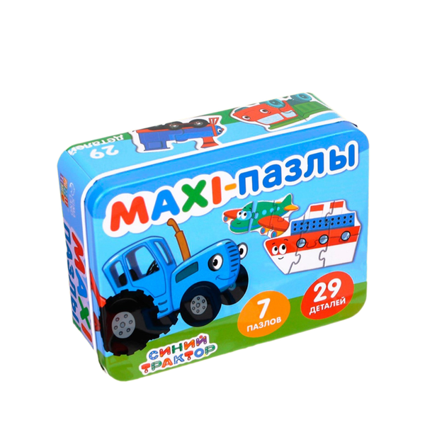 Изображение товара Развивающая игра Синий трактор Макси-пазлы. Забавный транспорт / 9454938