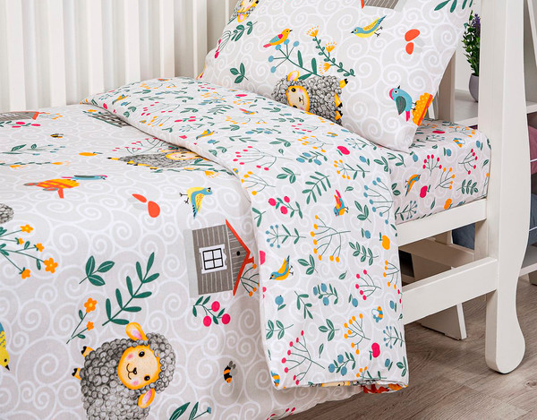 Изображение товара Комплект постельный для малышей АртПостель Барашки 130