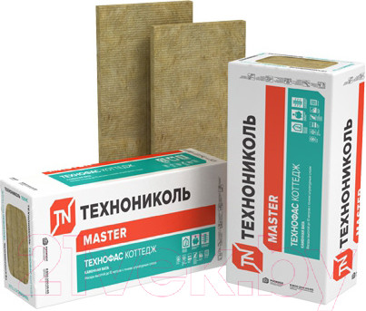 Изображение товара Минеральная вата Технониколь Технофас Коттедж 1200x600x100 (упаковка)
