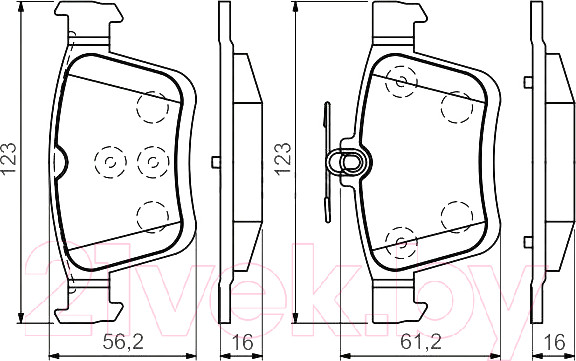 Изображение товара Тормозные колодки Bosch 0986494659