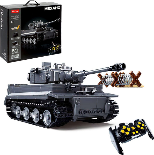 Изображение товара Конструктор управляемый Sluban Механо. Немецкий танк Tiger M38-B0851 / 9590275 (814эл)