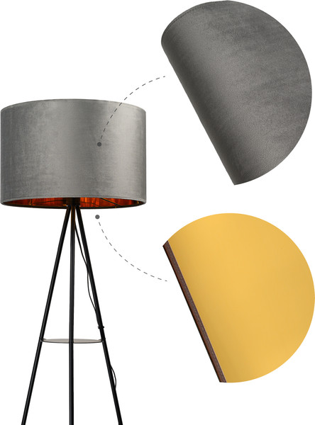 Изображение товара Торшер ArtStyle HT-777BGY (черный/серый)