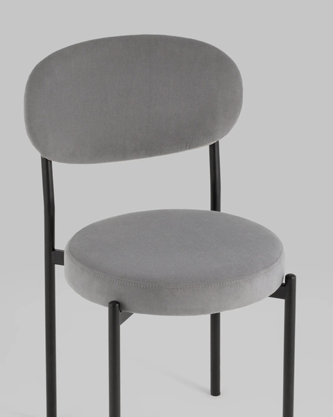 Изображение товара Стул Stool Group Бриф / AV 477-C83-9005 (велюр серый)