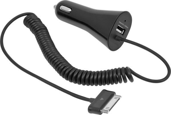 Изображение товара Адаптер питания автомобильный Defender SAM-01 5V/1А USB+Samsung (1м)