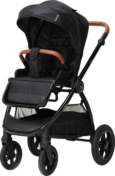 Изображение товара Детская прогулочная коляска Tomix Walker Lux Single / BD101SINGLLUX (Black/Shinny Black)