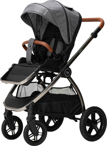 Изображение товара Детская прогулочная коляска Tomix Walker Lux Single / BD101SINGLLUX (Grey/Dark Grey)