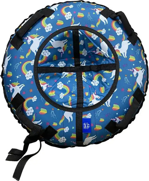 Изображение товара Тюбинг-ватрушка Hubster SnowDream Glamour S Единорожка 100см / во9075-2